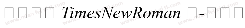 华文中宋 TimesNewRoman 常字体转换